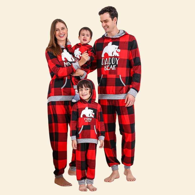 Christmas Print Parent-child Pajamas Set