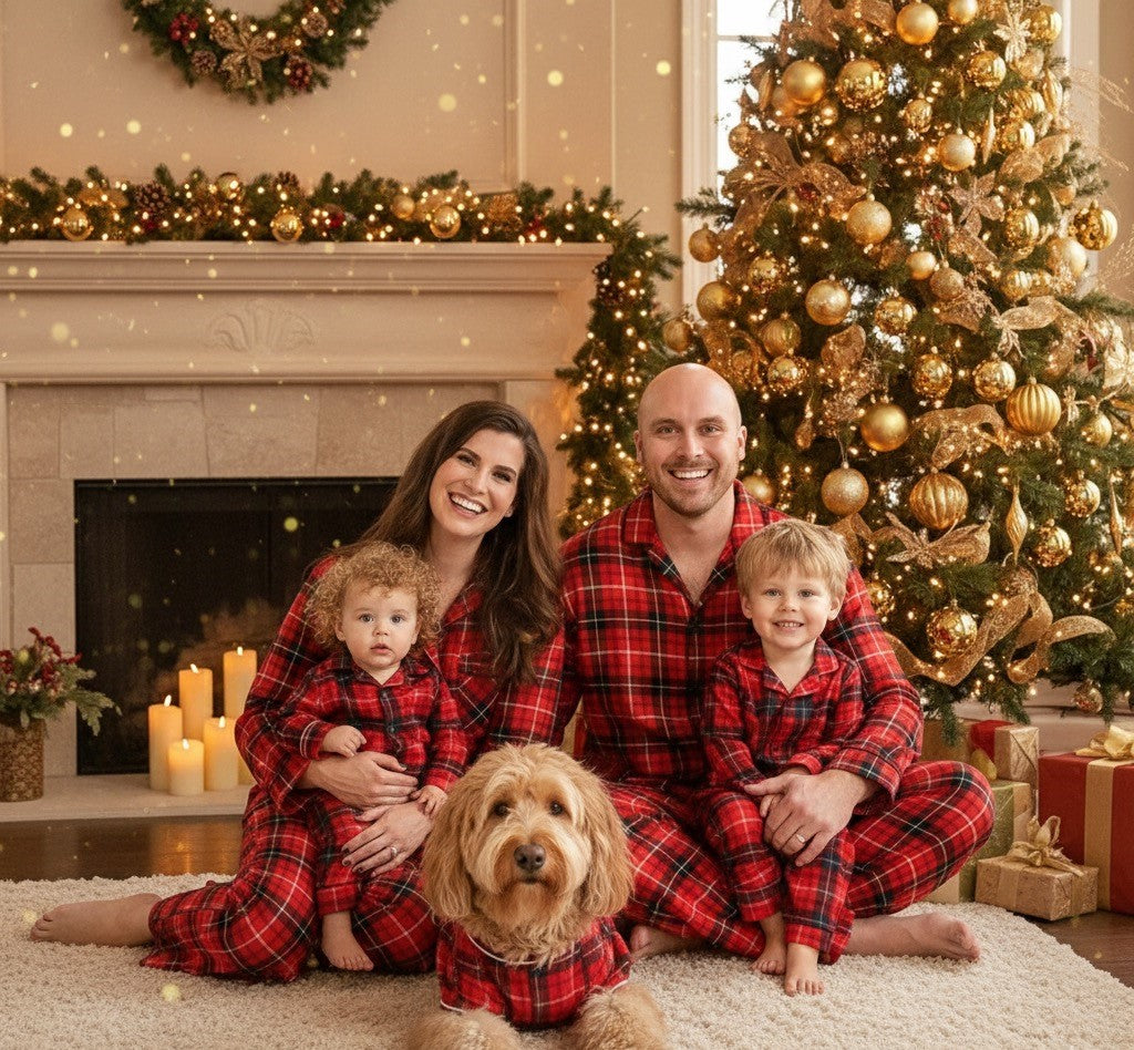 Christmas Whole Family Print Set Pajamas