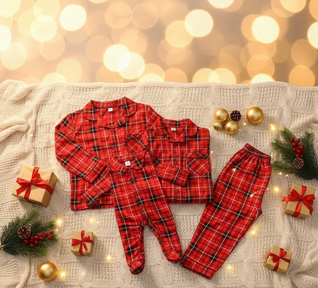 Christmas Whole Family Print Set Pajamas