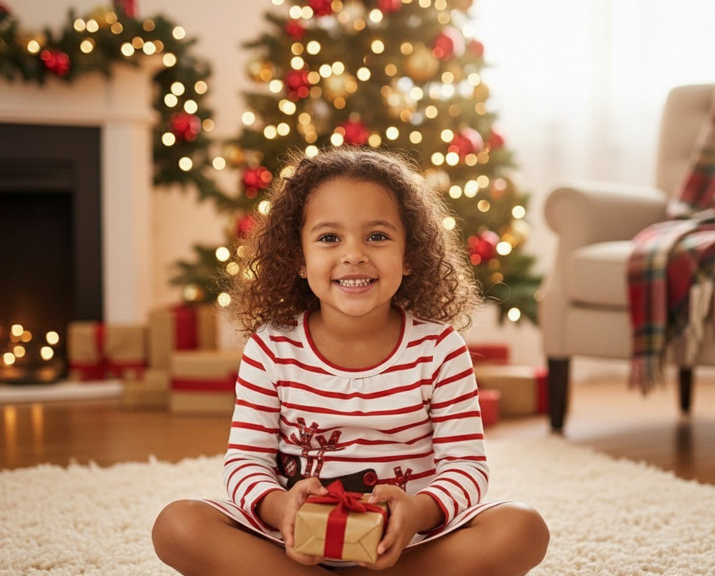 Children's Striped Long Sleeve Dress