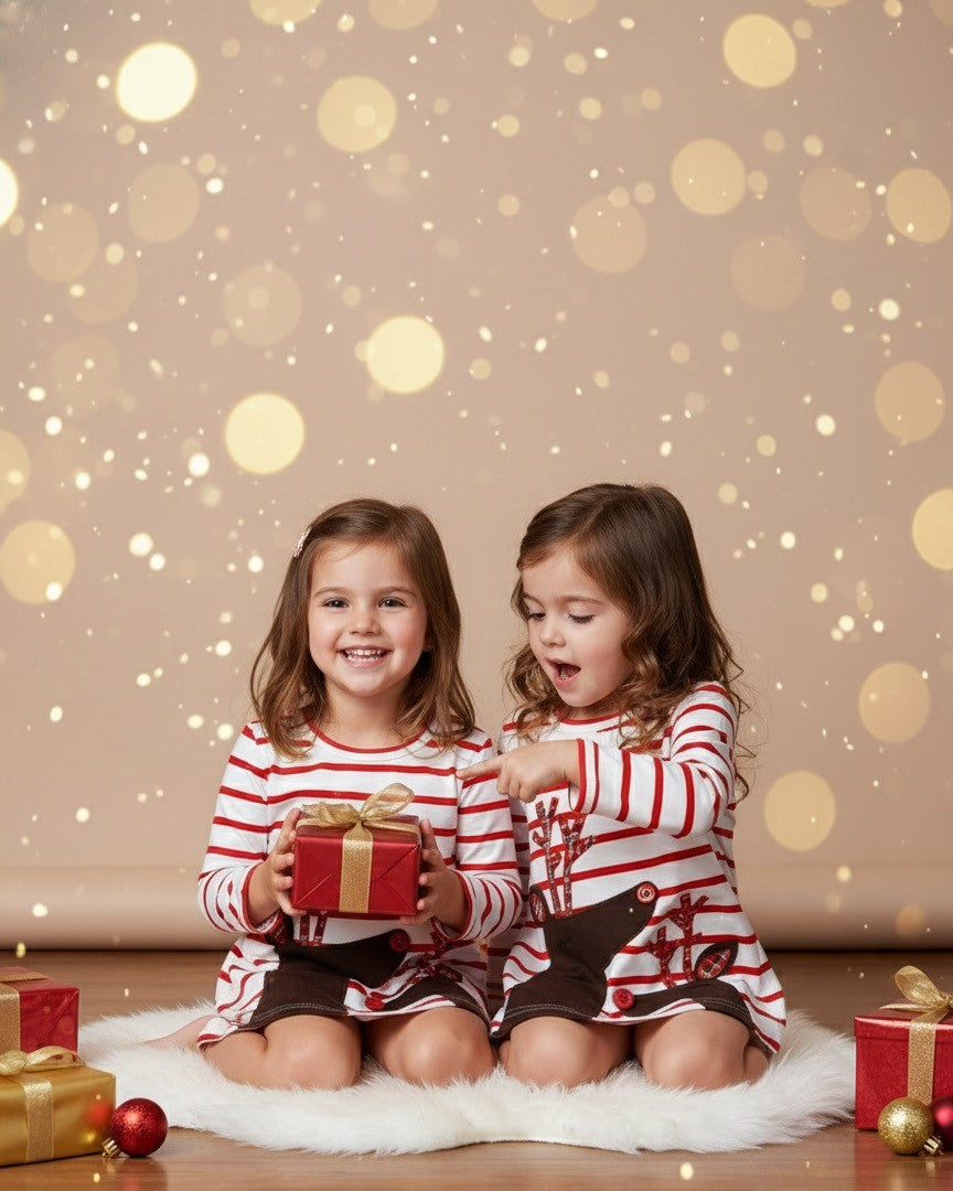 Children's Striped Long Sleeve Dress