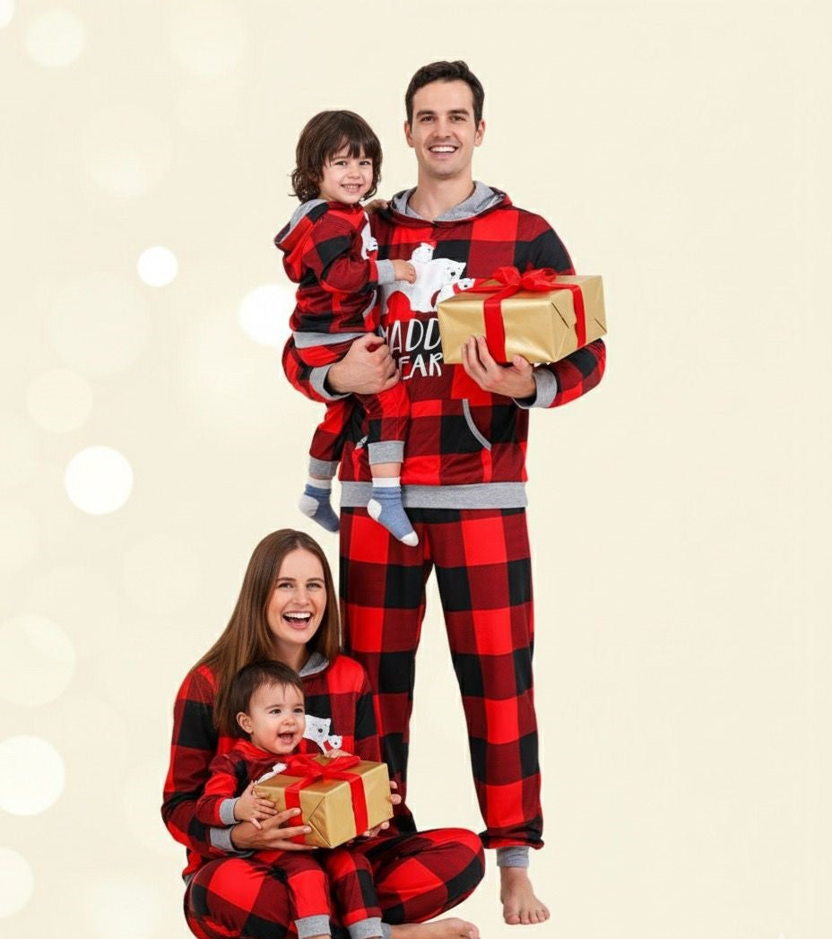Christmas Print Parent-child Pajamas Set