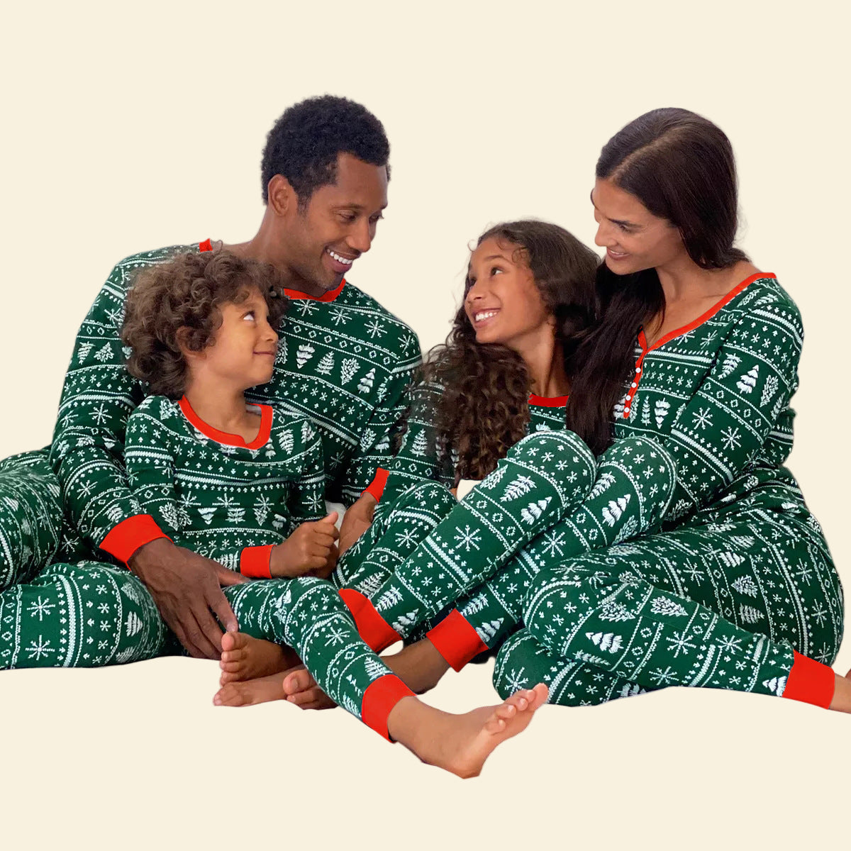 Parent-child Christmas pajamas
