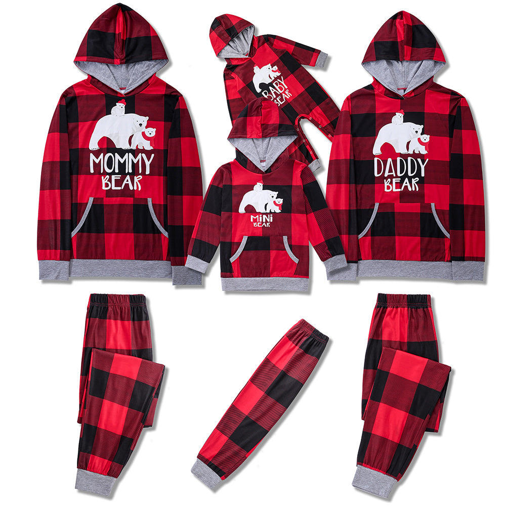 Christmas Print Parent-child Pajamas Set